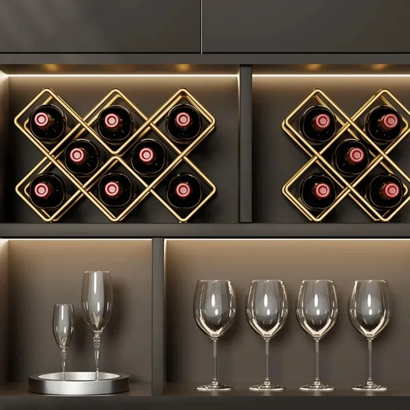 5 Grid Iron Metal Wine Rack Re - đánh giá và giá Home Bar And Cabinet