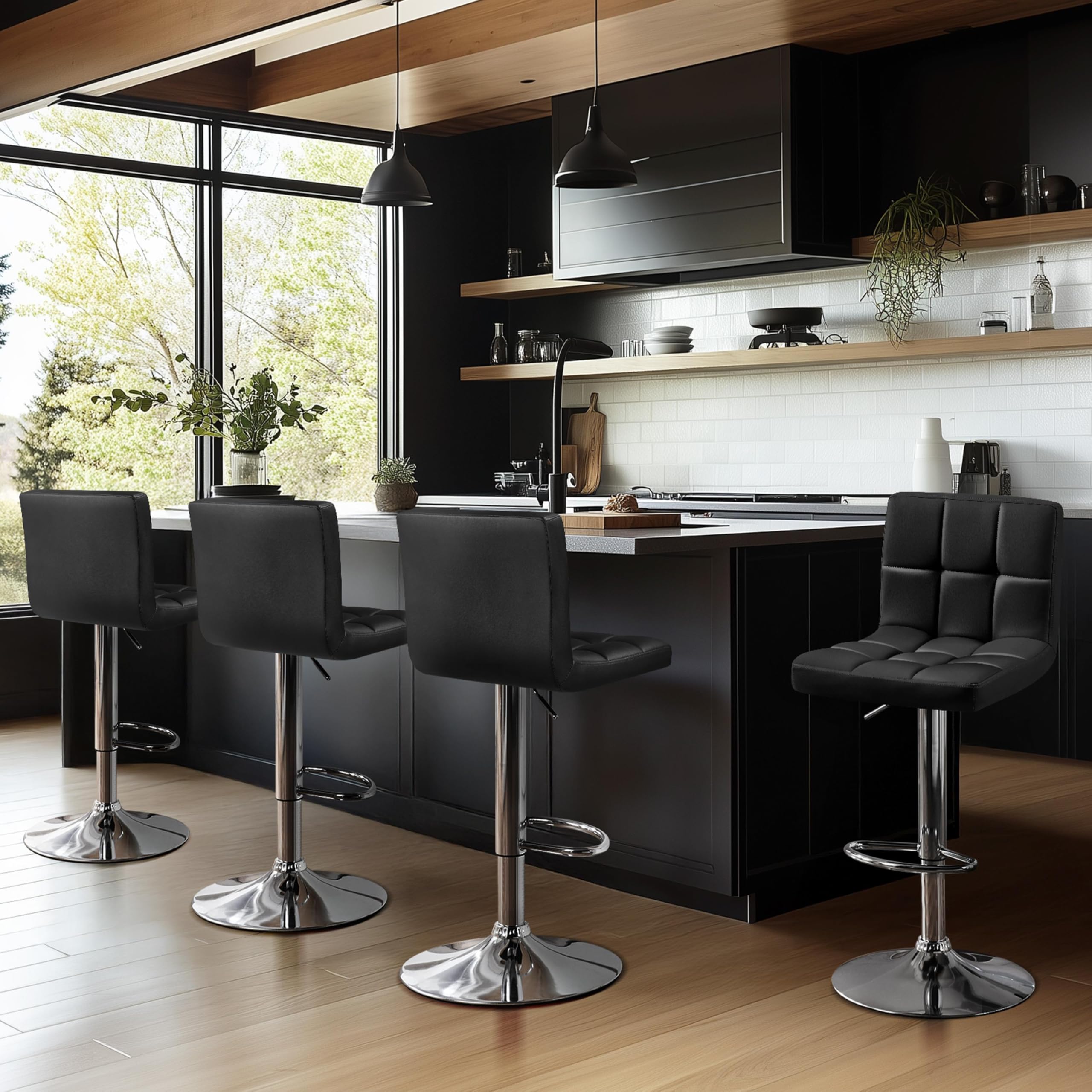 Modern Adjustable Bar Stools,  - đánh giá và giá Home Bar Seating