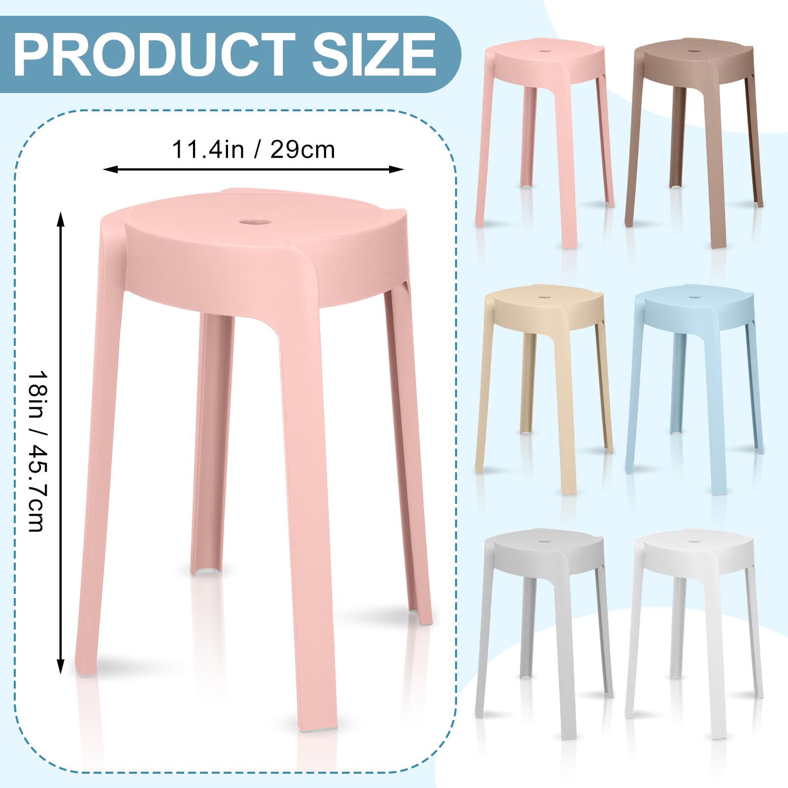 1/6 Pack Plastic Stackable Sto - đánh giá và giá Home Bar Seating