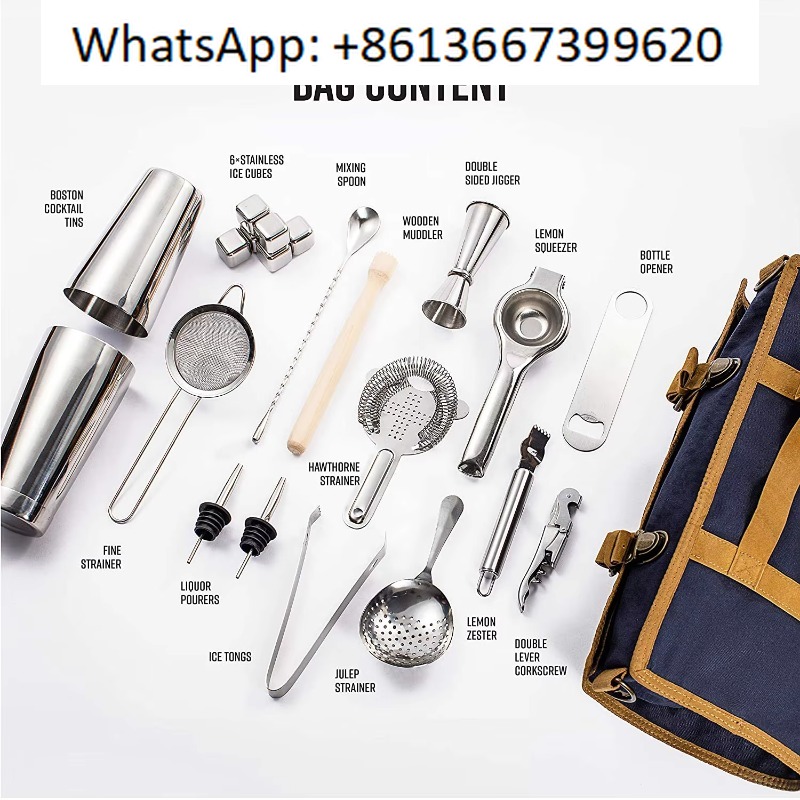 22-piece bartender kit: 800ml  - đánh giá và giá Boston Shaker Set