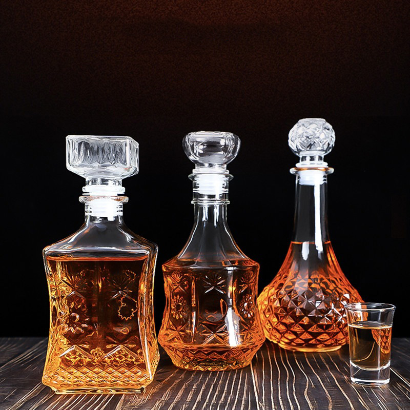 Luxury 500ML/1000ML Glass Liqu - đánh giá và giá Decanter Globe Set