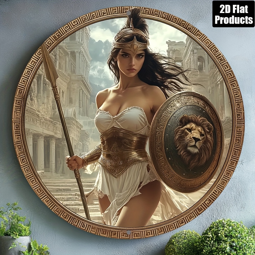 Vintage Greek Warrior Round Al - đánh giá và giá Home Bar Accessories