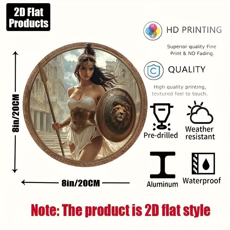 Vintage Greek Warrior Round Al - đánh giá và giá Home Bar Accessories