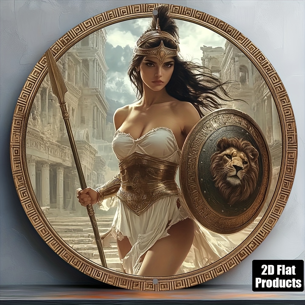 Vintage Greek Warrior Round Al - đánh giá và giá Home Bar Accessories