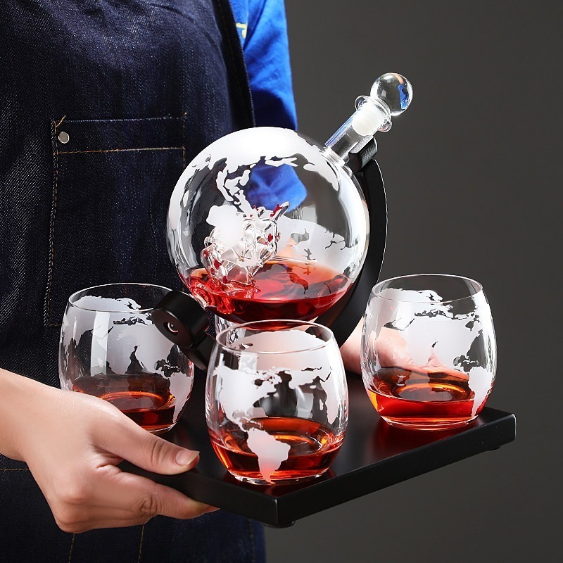 Decorative Globe Wine Decanter - đánh giá và giá Home Bar Set