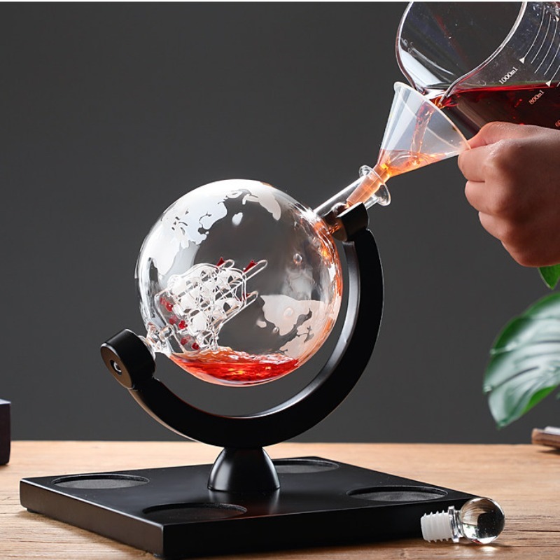 Decorative Globe Wine Decanter - đánh giá và giá Home Bar Set