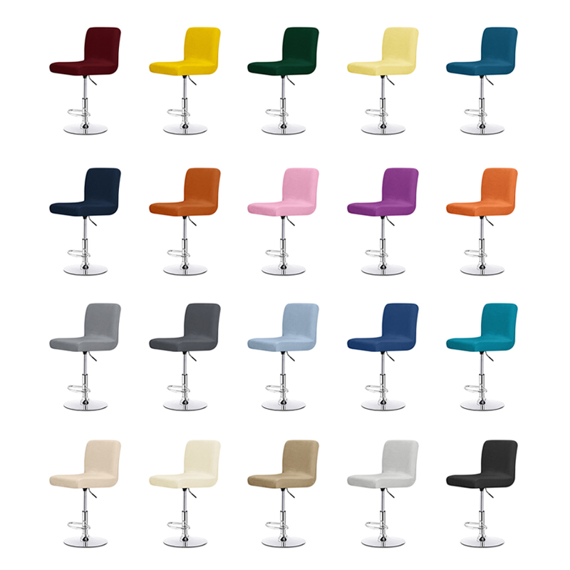 Velvet Solid Color Chair Cover - đánh giá và giá Home Bar Seating
