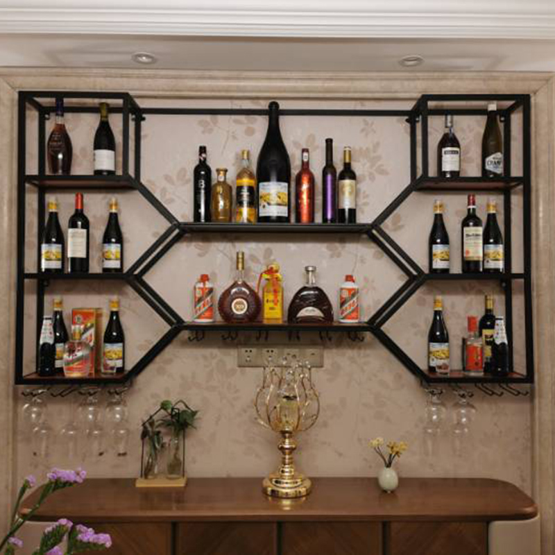 Metal Shelves Wine Cabinet Liv - đánh giá và giá Home Bar And Cabinet