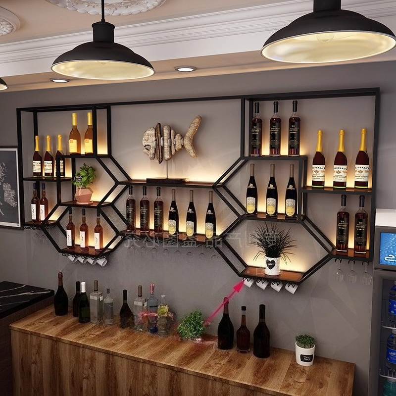 Metal Shelves Wine Cabinet Liv - đánh giá và giá Home Bar And Cabinet