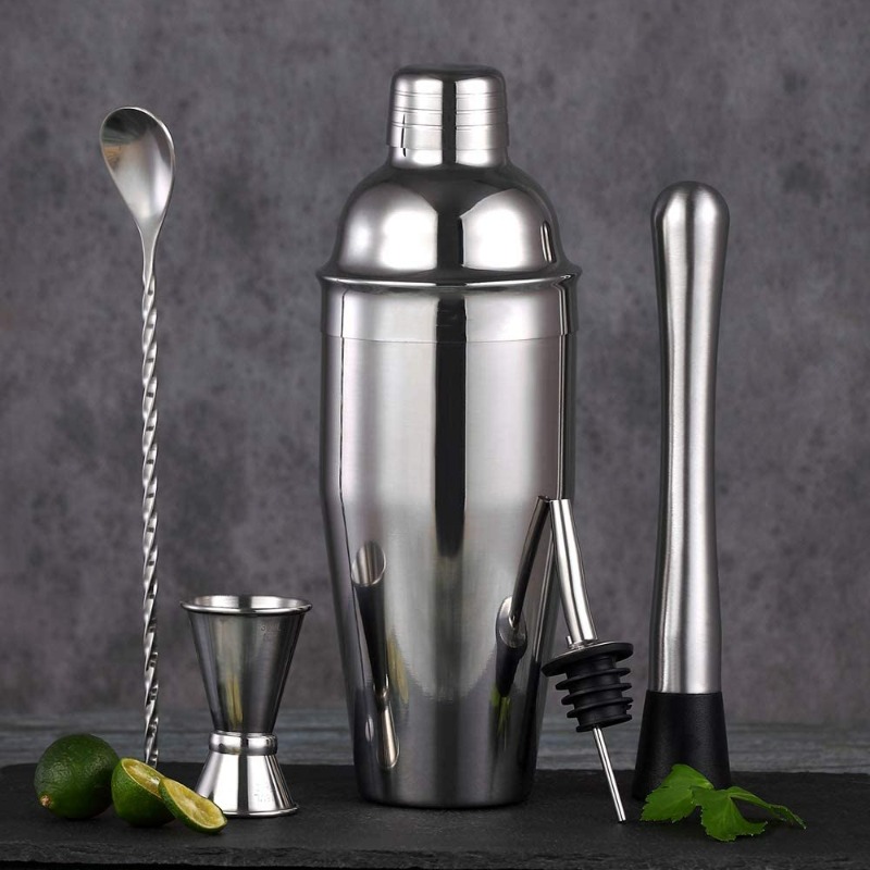 5-Piece Stainless Steel Bar Mi - đánh giá và giá Boston Shaker Set